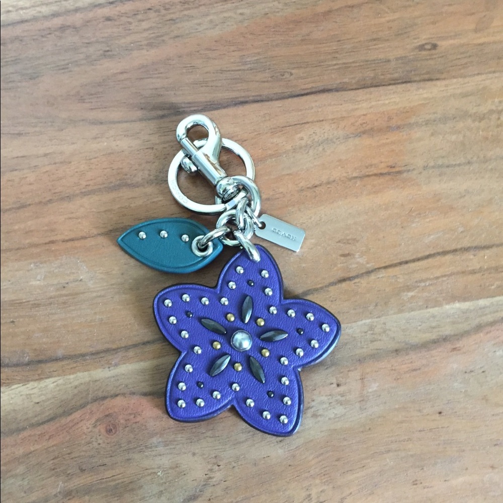 Coach Floral Hangtag / keychain